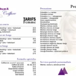 tarifs de "Rachel Coiffure" à Thiers (63)