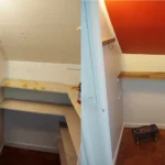 photo avant/après d'un cagibi rénové