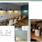 photo de l'intérieur de la Brasserie Le Zest à Pau (64000), vue sur la salle et le comptoir