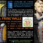affiche de la fripperie Fring'Halle, (63 Puy de Dôme)